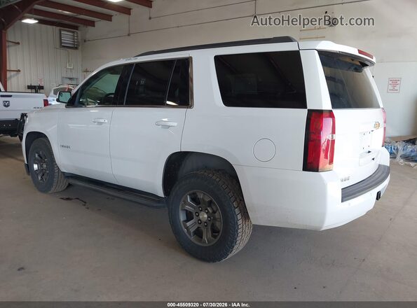 1GNSKAEC3JR310174 2018 CHEVROLET TAHOE White Trasero izquierdo