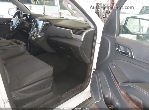 1GNSKAEC3JR310174 2018 CHEVROLET TAHOE White Vista interior delantera