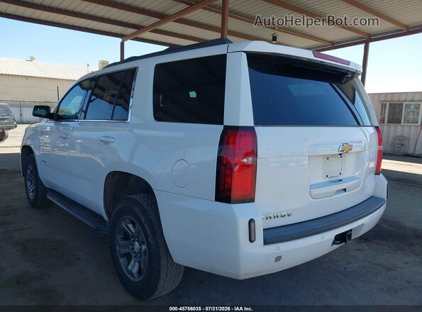 1GNSKAEC3JR335107 2018 CHEVROLET TAHOE White Trasero izquierdo