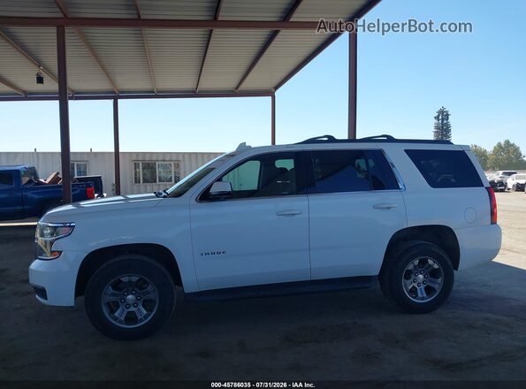 1GNSKAEC3JR335107 2018 CHEVROLET TAHOE White 