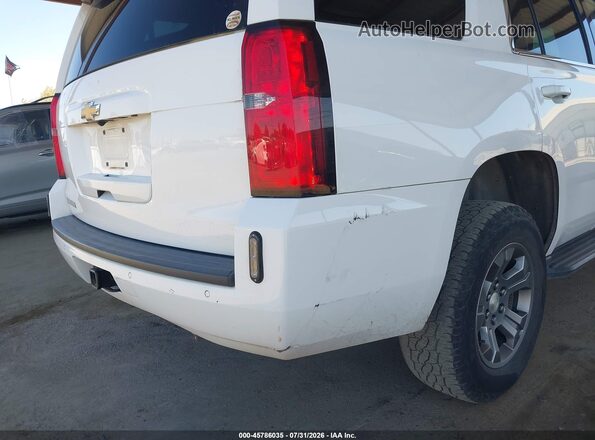 1GNSKAEC3JR335107 2018 CHEVROLET TAHOE White Vista interior trasera