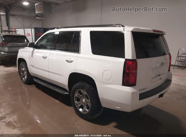 1GNSKAEC3JR352182 2018 CHEVROLET TAHOE White Tył lewy