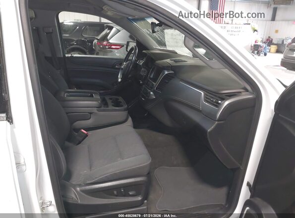 1GNSKAEC3JR352182 2018 CHEVROLET TAHOE White Widok wnętrza z przodu