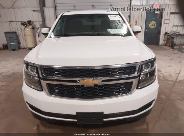 1GNSKAEC3JR352182 2018 CHEVROLET TAHOE White Widok zestawu wskaźników