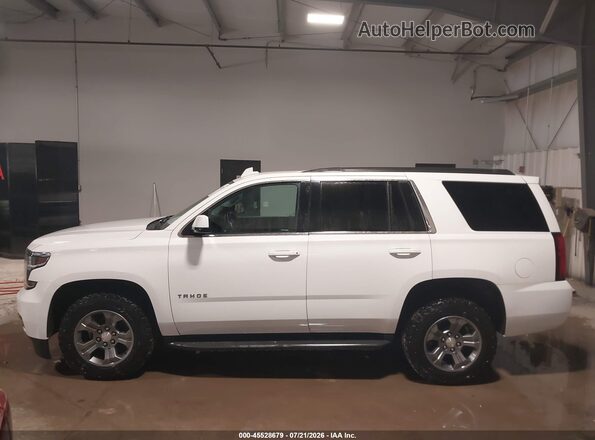 1GNSKAEC3JR352182 2018 CHEVROLET TAHOE White Widok wnętrza 360 stopni