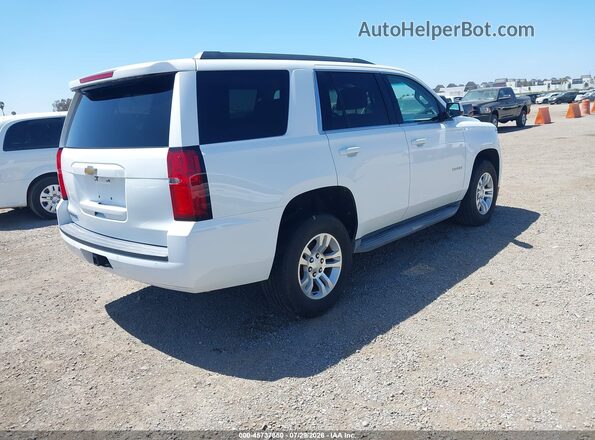 1GNSKAEC4HR267703 2017 CHEVROLET TAHOE White უკანა მარჯვენა