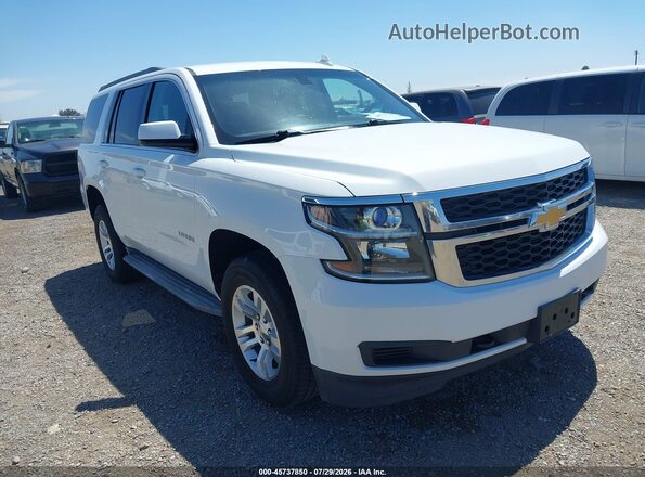 1GNSKAEC4HR267703 2017 CHEVROLET TAHOE White წინა ხედი