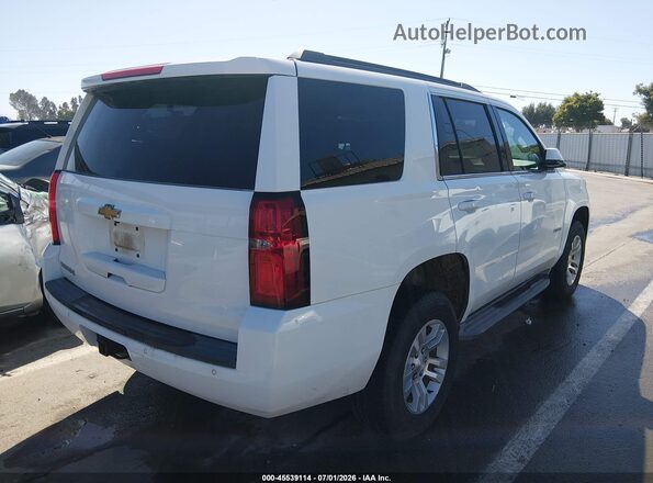 1GNSKAEC6HR296877 2017 CHEVROLET TAHOE Белый Задняя правая четверть