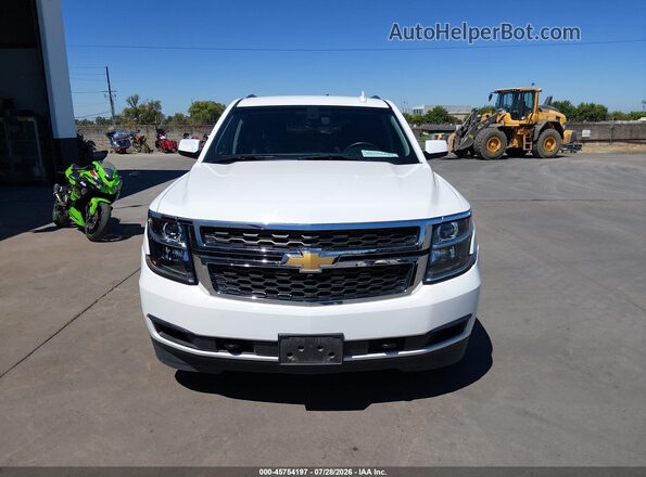 1GNSKAEC7HR266514 2017 CHEVROLET TAHOE Белый Вид спереди