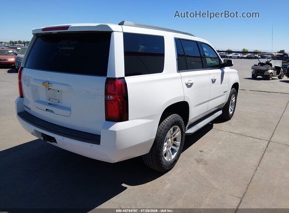 1GNSKAEC7HR266514 2017 CHEVROLET TAHOE Белый Задняя правая четверть
