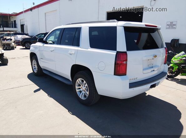 1GNSKAEC7HR266514 2017 CHEVROLET TAHOE Белый Задняя левая четверть