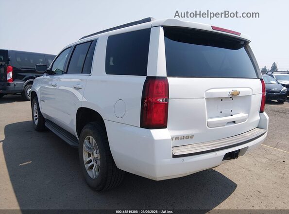1GNSKAEC7HR329143 2017 CHEVROLET TAHOE White Rear left