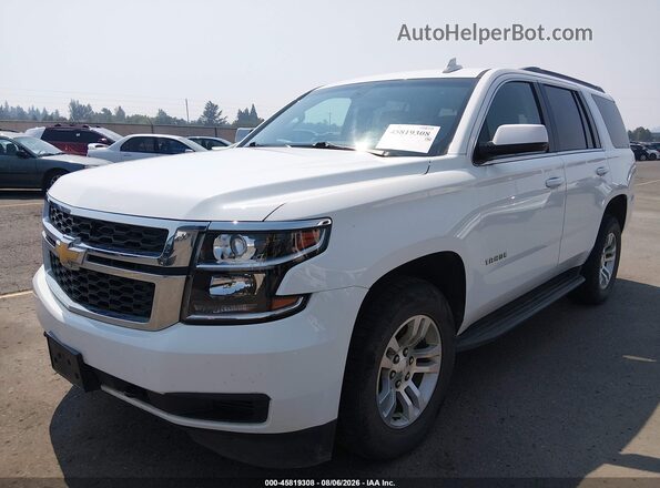 1GNSKAEC7HR329143 2017 CHEVROLET TAHOE White Front left
