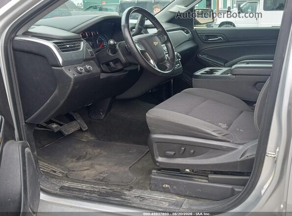 1GNSKAEC7JR296182 2018 CHEVROLET TAHOE Silver Vista interior delantera