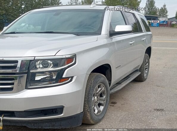 1GNSKAEC7JR296182 2018 CHEVROLET TAHOE Silver Vista tres cuartos delantera izquierda