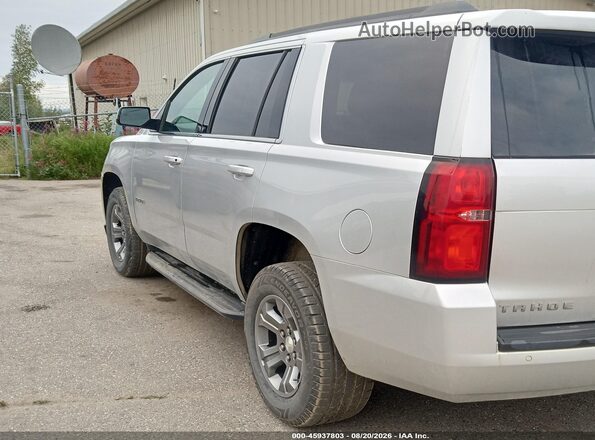 1GNSKAEC7JR296182 2018 CHEVROLET TAHOE Silver Trasero izquierdo