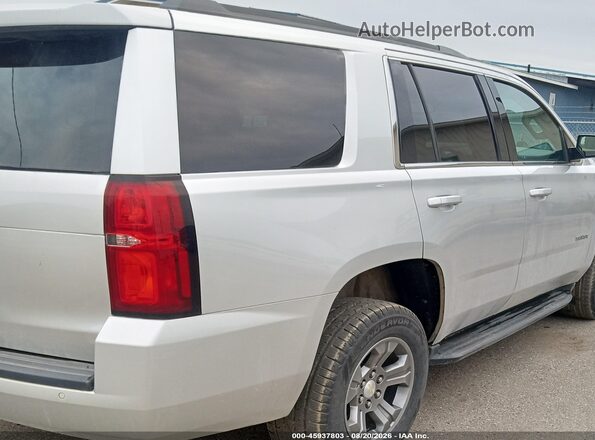 1GNSKAEC7JR296182 2018 CHEVROLET TAHOE Silver Trasero derecho