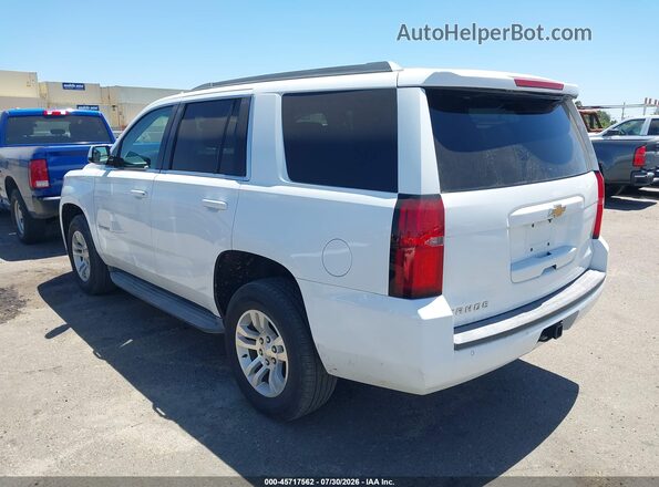 1GNSKAEC8HR296931 2017 CHEVROLET TAHOE White Rear left