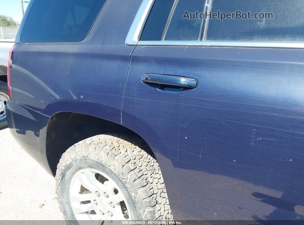 1GNSKAEC8JR110407 2018 CHEVROLET TAHOE Dark Blue Սալոնի հետևի տեսք