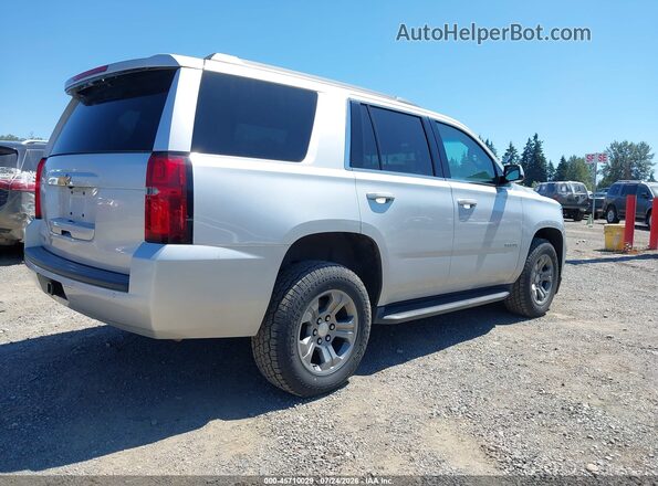 1GNSKAEC8JR328508 2018 CHEVROLET TAHOE Silver Tył prawy