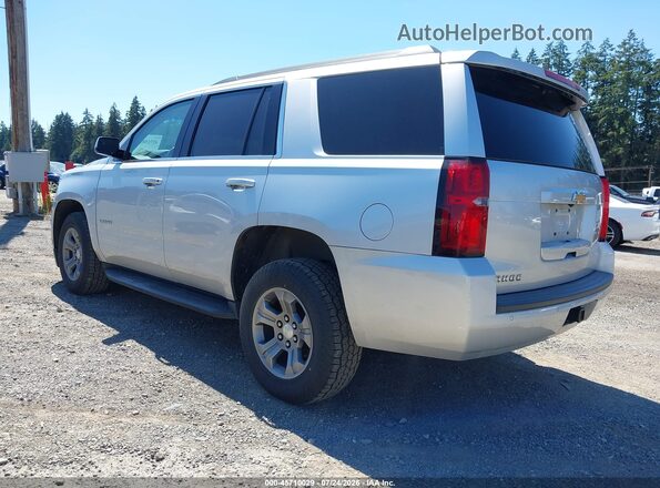 1GNSKAEC8JR328508 2018 CHEVROLET TAHOE Silver Tył lewy