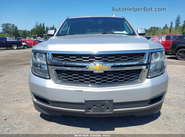 1GNSKAEC8JR328508 2018 CHEVROLET TAHOE Silver Widok zestawu wskaźników