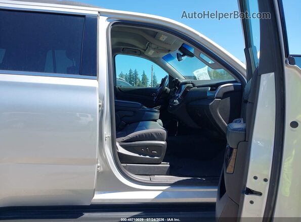 1GNSKAEC8JR328508 2018 CHEVROLET TAHOE Silver Widok wnętrza z przodu