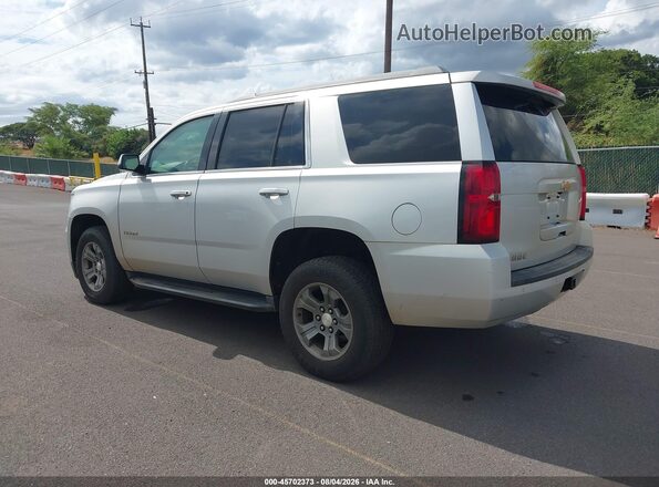 1GNSKAEC8JR363873 2018 CHEVROLET TAHOE Silver Задня ліва чверть