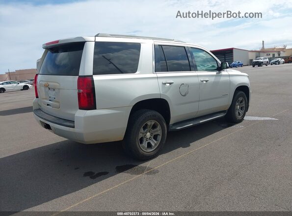1GNSKAEC8JR363873 2018 CHEVROLET TAHOE Silver Задня права чверть