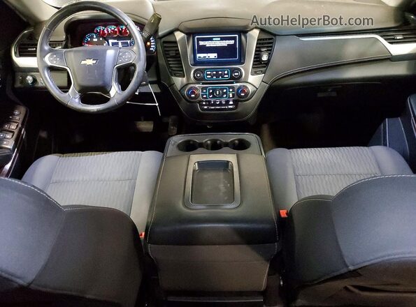 1GNSKAECXJR142629 2018 CHEVROLET TAHOE Black Вид панелі приладів