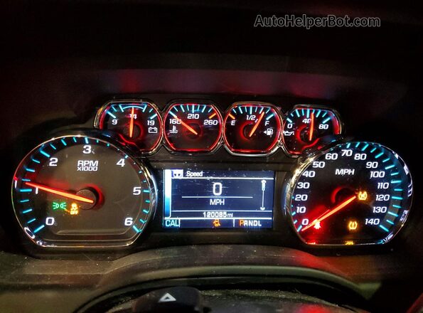 1GNSKAECXJR142629 2018 CHEVROLET TAHOE Black Вид щитка приладів