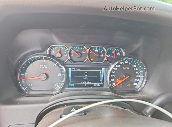 1GNSKBKC0HR188751 2017 CHEVROLET TAHOE Синий Вид щитка приборов