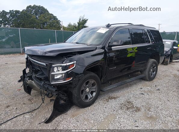 1GNSKBKC0HR401696 2017 CHEVROLET TAHOE Черный Передняя левая четверть