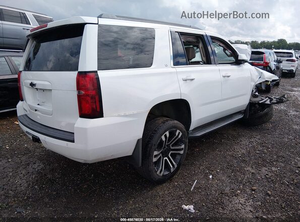 1GNSKBKC1GR395602 2016 CHEVROLET TAHOE White Tył prawy