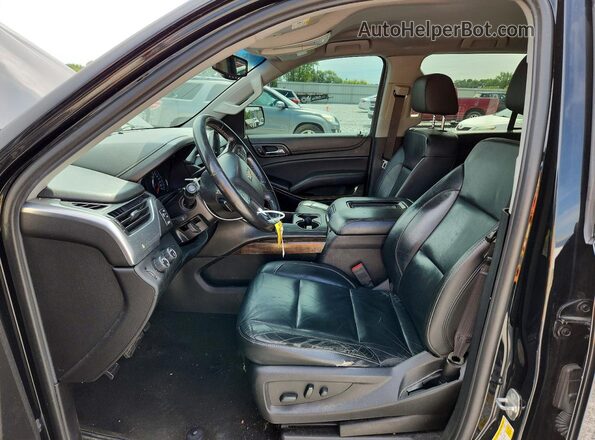 1GNSKBKC1JR133201 2018 CHEVROLET TAHOE Black Widok wnętrza z przodu