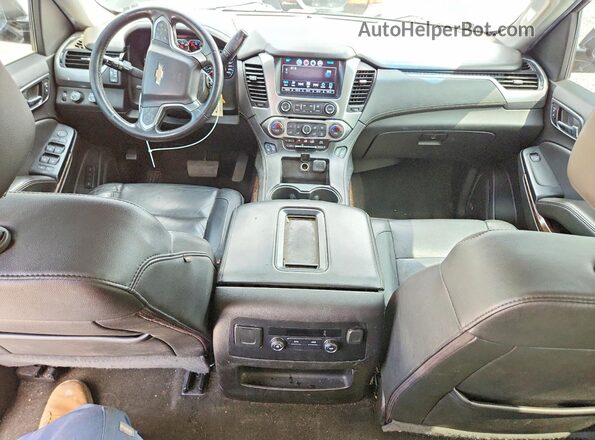 1GNSKBKC1JR133201 2018 CHEVROLET TAHOE Black Widok deski rozdzielczej