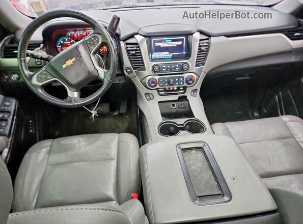 1GNSKBKC3JR250424 2018 CHEVROLET TAHOE Black Widok deski rozdzielczej