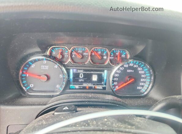 1GNSKBKC5HR254517 2017 CHEVROLET TAHOE Burgundy Вид щитка приладів