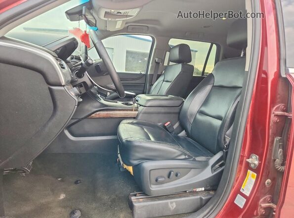 1GNSKBKC5HR254517 2017 CHEVROLET TAHOE Burgundy Вид салону спереду