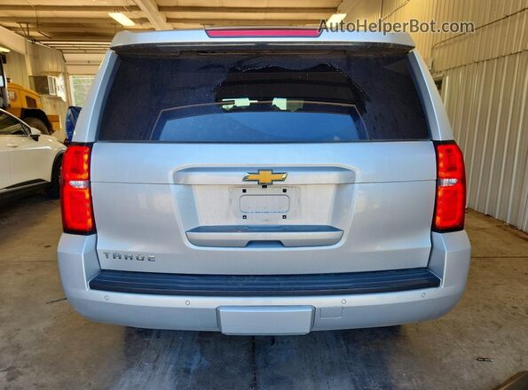 1GNSKBKC6GR312729 2016 CHEVROLET TAHOE Silver Вид ззаду