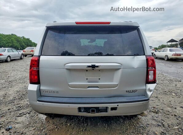 1GNSKBKC6HR169590 2017 CHEVROLET TAHOE Серебряный Вид сзади