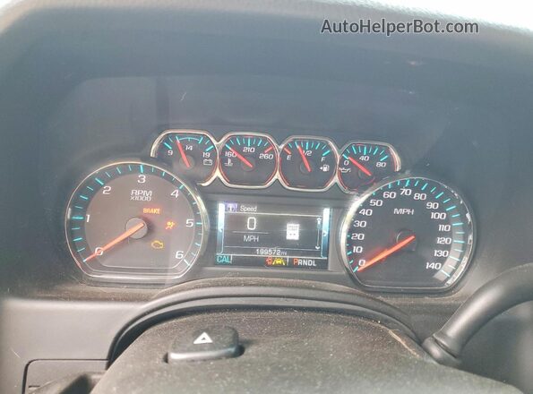 1GNSKBKC6HR169590 2017 CHEVROLET TAHOE Серебряный Вид щитка приборов