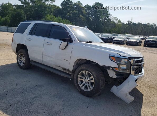 1GNSKBKC6KR158208 2019 CHEVROLET TAHOE White Przód prawy