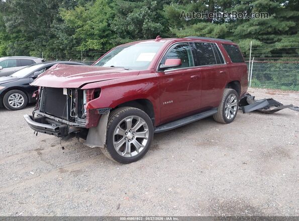 1GNSKBKC6LR124612 2020 CHEVROLET TAHOE Красный Передняя левая четверть