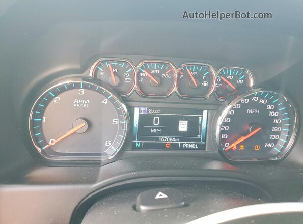 1GNSKBKC7LR159529 2020 CHEVROLET TAHOE Silver Vista del cuadro de instrumentos