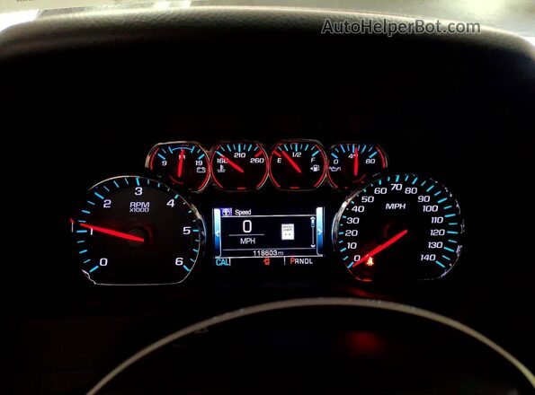 1GNSKBKC8HR258027 2017 CHEVROLET TAHOE Black Սարքավորումների վահանակի տեսք