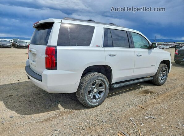 1GNSKBKC8KR180422 2019 CHEVROLET TAHOE Белый Задняя правая четверть
