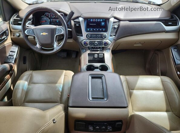 1GNSKBKC8KR180422 2019 CHEVROLET TAHOE Белый Вид панели приборов