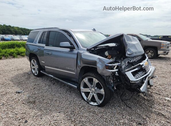 1GNSKBKC8KR291858 2019 CHEVROLET TAHOE Gray Delantero derecho