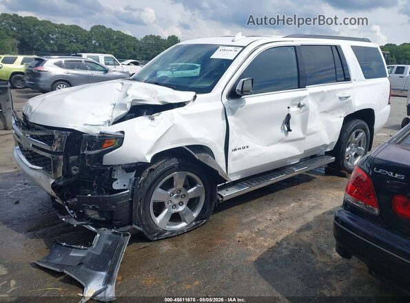 1GNSKBKC9HR331907 2017 CHEVROLET TAHOE Белый Передняя левая четверть